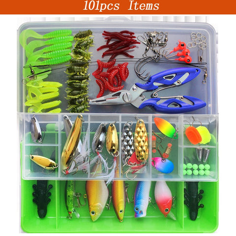 141pcs Fishing Lures Set with Tackle Box