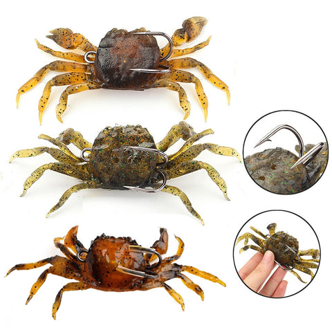 10cm Saltwater 3D Crab Lures